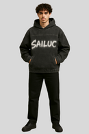Oversize Denim Hoodie - Sailuc