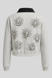 Floral Zip Jacket - Sailuc
