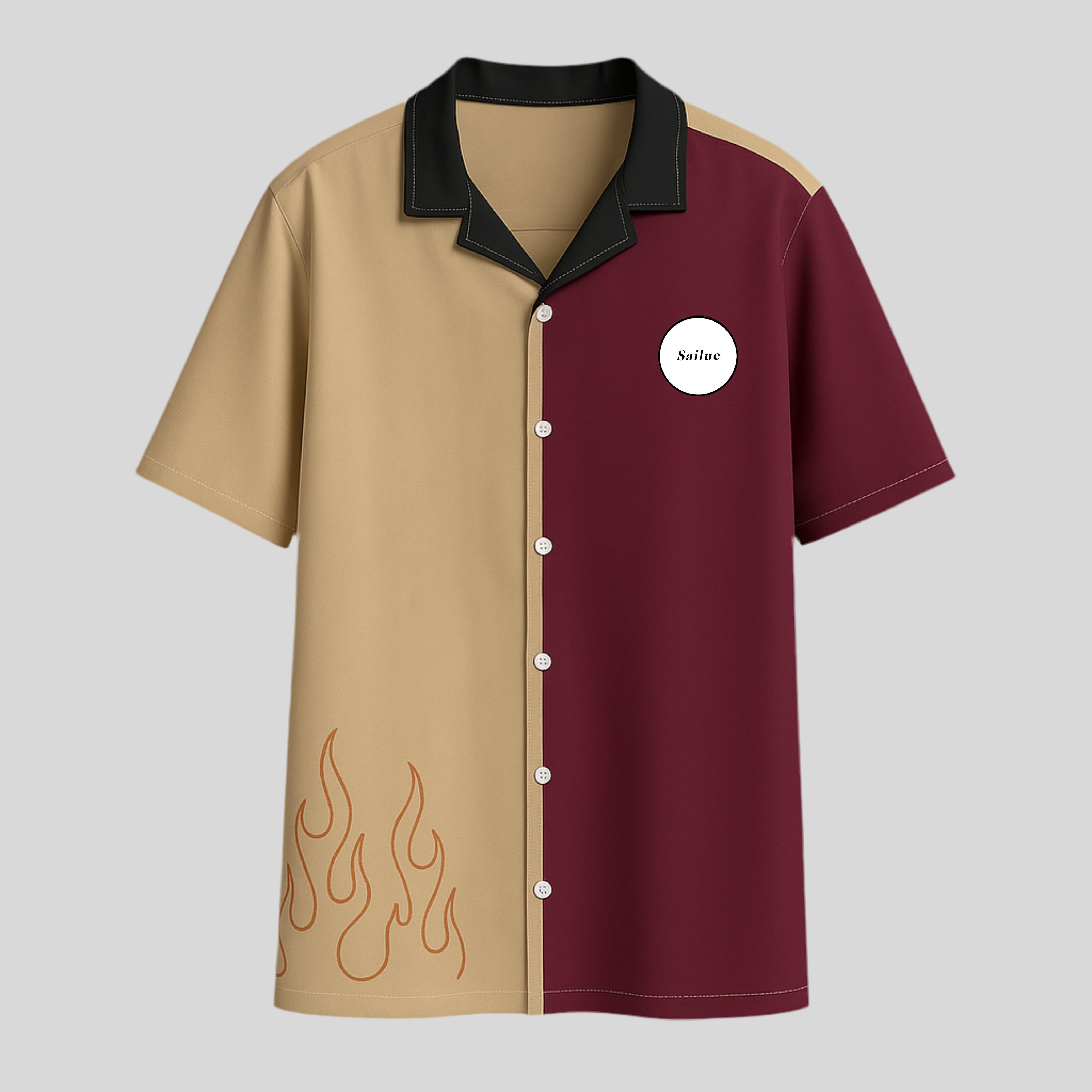 Flame Hawaiian Shirt - Sailuc