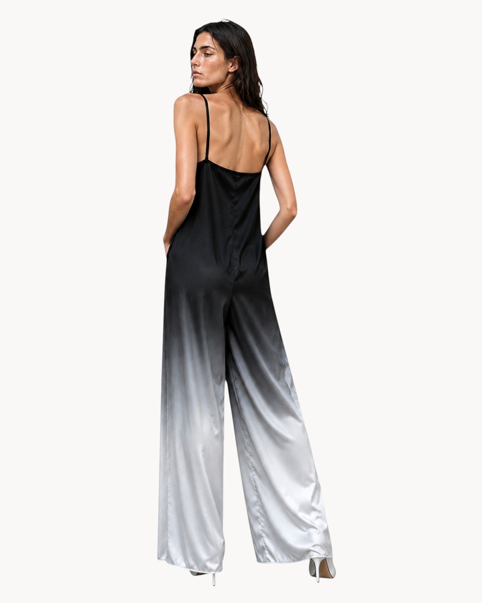 Gradient Satin Jumpsuit