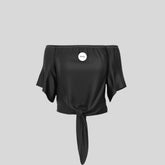 Tied Short Sleeves T-shirt - Sailuc