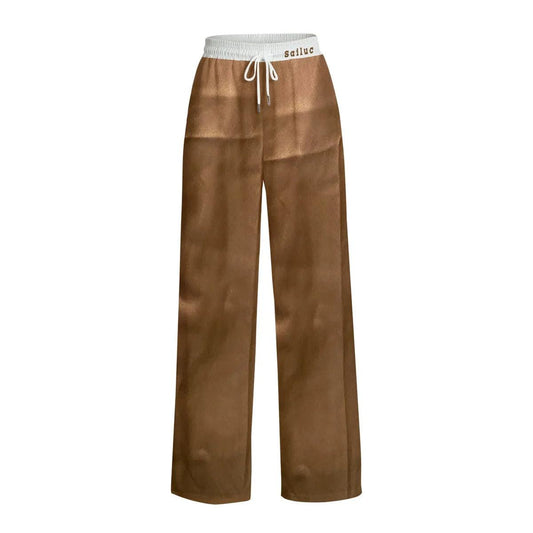 Silk Straight pants - Sailuc