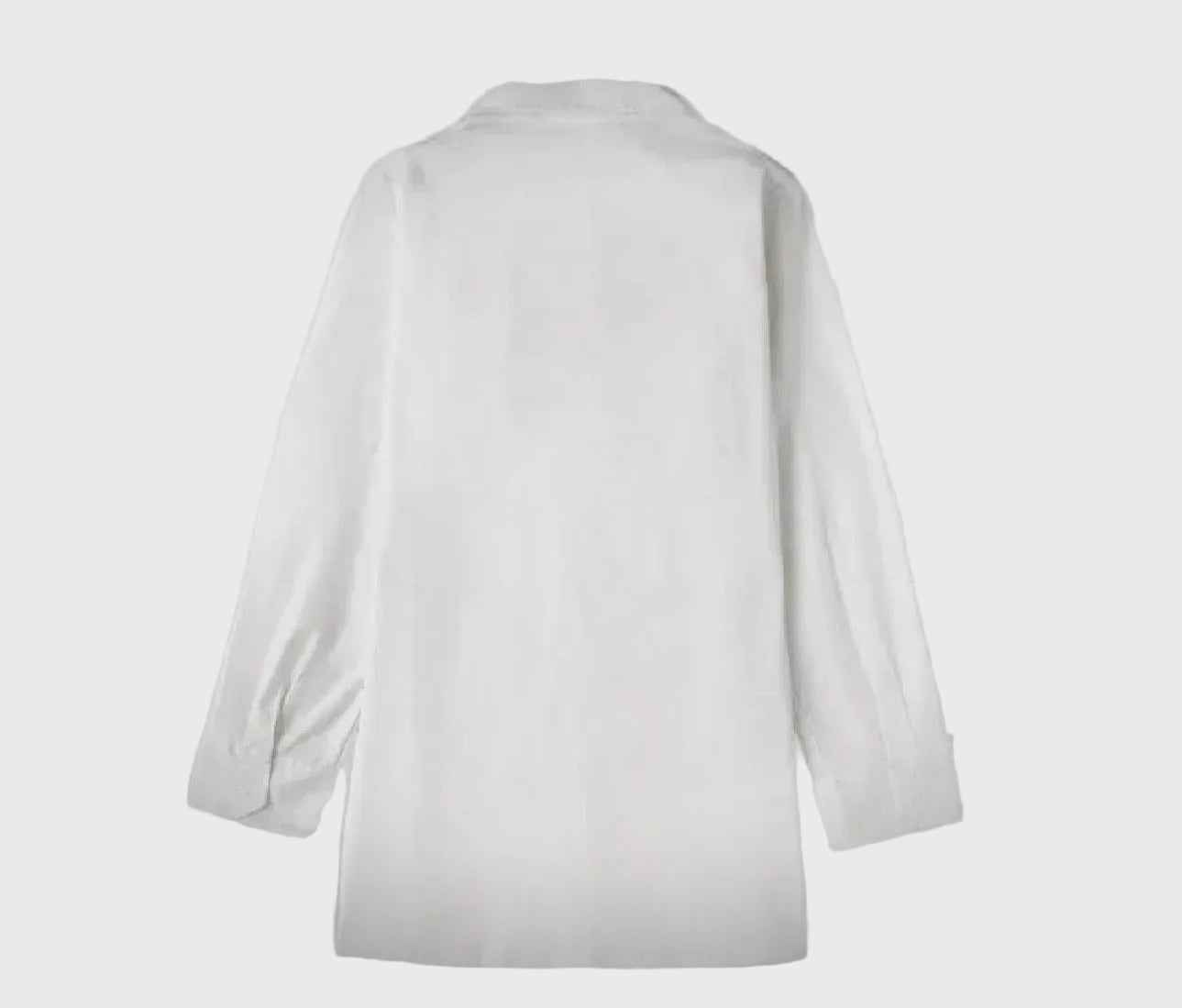 White shirt on a gray background