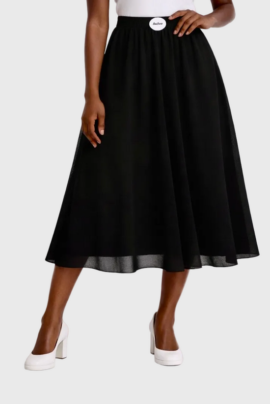 Long Section Chiffon Skirt - Sailuc
