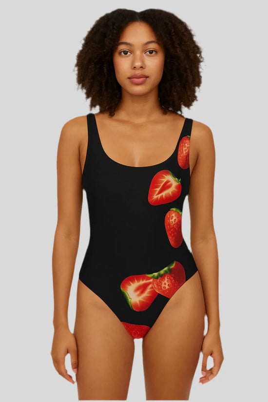 One-piece Strawberry Swimsuit - Sailuc