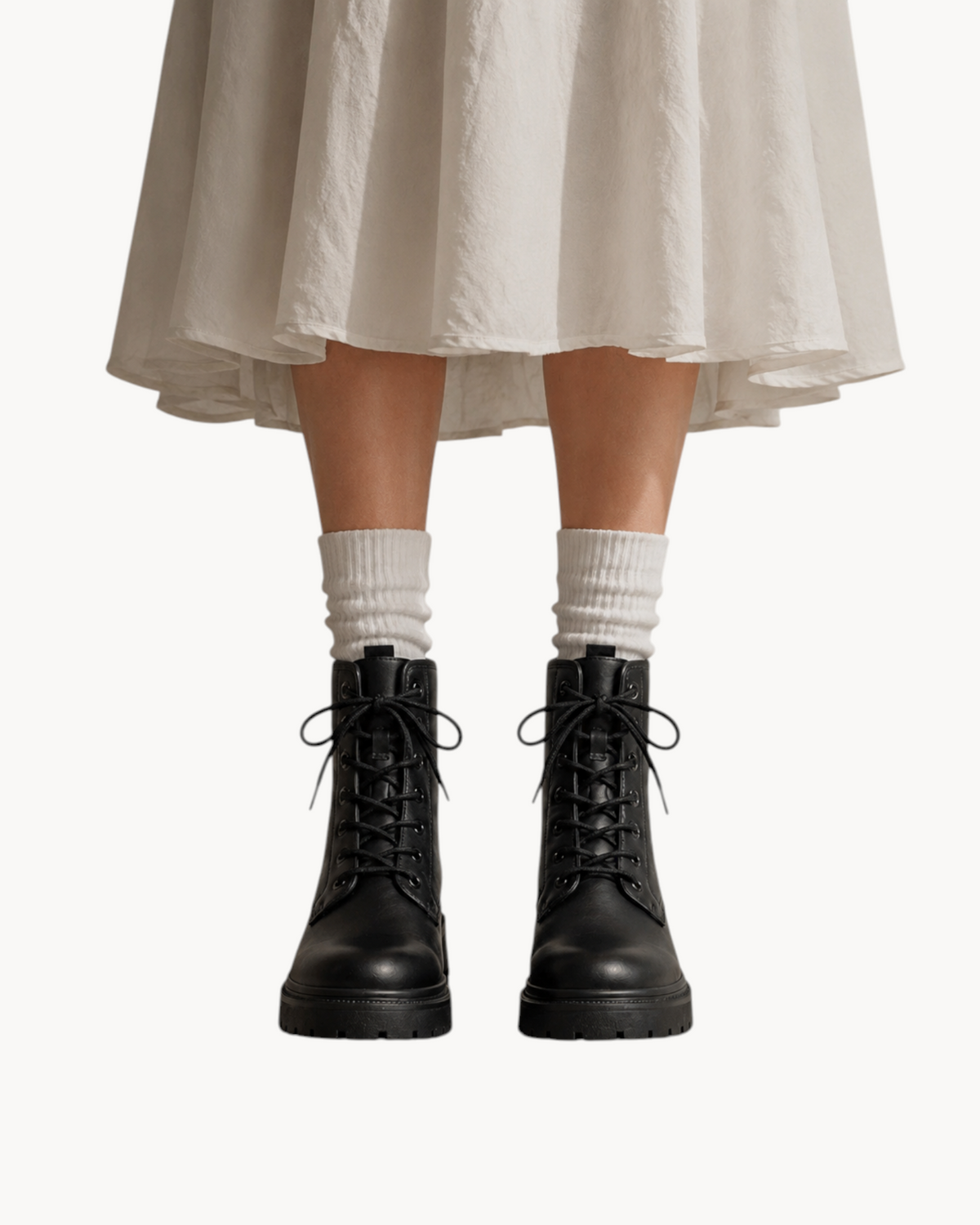 Sailuc Terrain Boots in black technical PU with a structured ankle-height silhouette and minimal seam detailing.