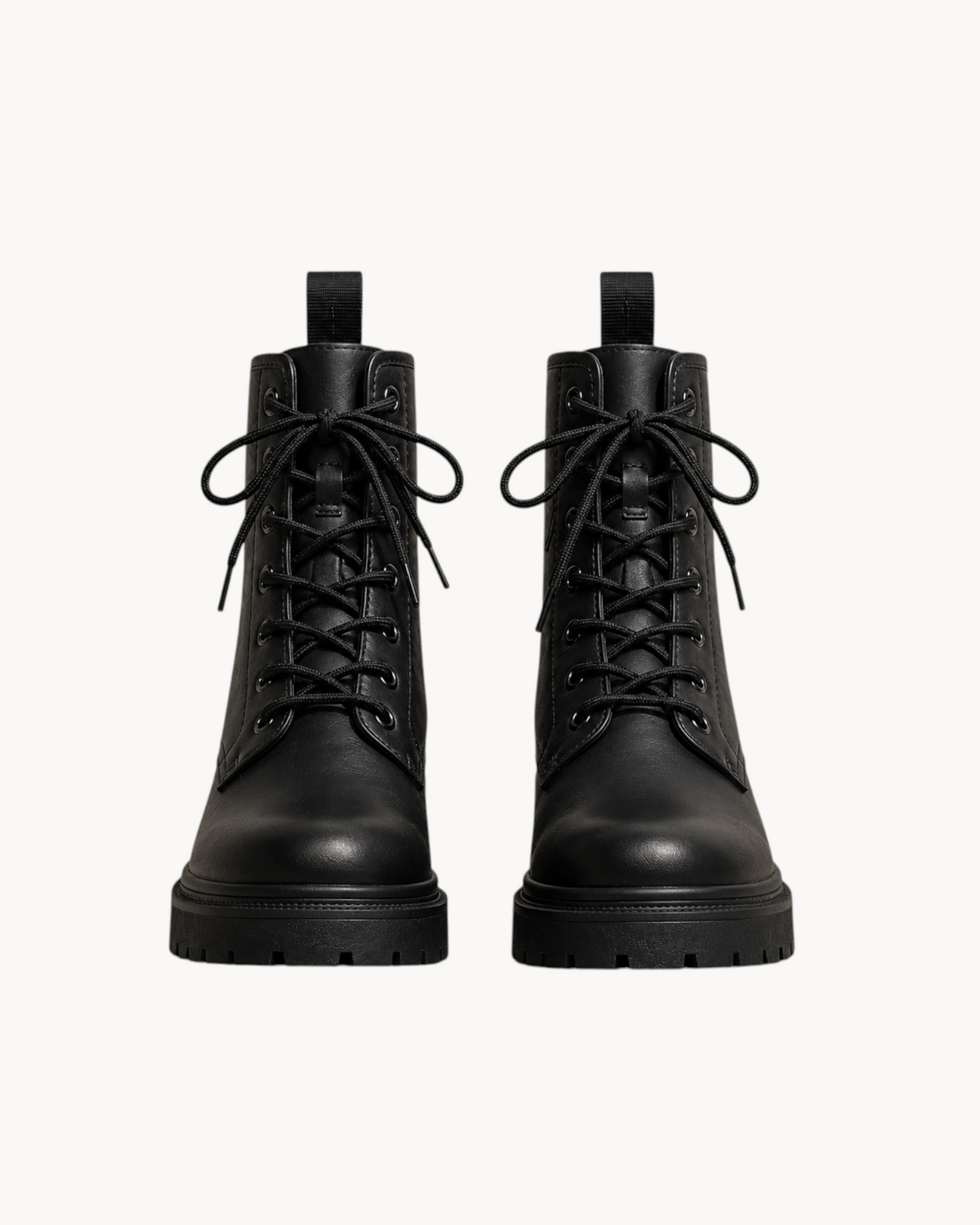 Sailuc Terrain Boots in black technical PU with a structured ankle-height silhouette and durable lug sole.
